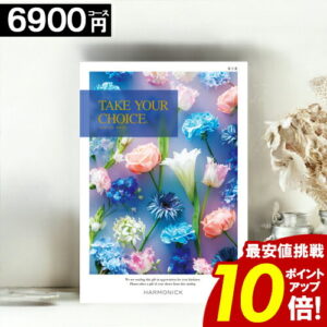 カタログギフト ＼ポイント10倍／ 【6900円コース】 【送料無料】 テイクユアチョイス 内祝い お祝い お返し グルメ 出産内祝い 結婚内祝い 香典返し 誕生日 快気祝い お礼 お得 ギフトカタログ ブック TAKE YOUR CHOICE ハーモニック お歳暮 愛媛百貨店