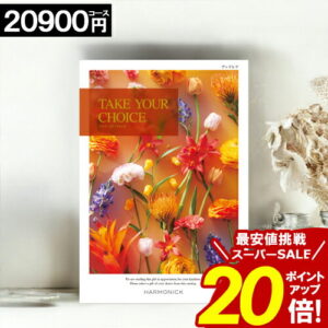 カタログギフト ＼楽天スーパーSALE★ポイント20倍／ 【20900円コース】 【送料無料】 テイクユアチョイス 内祝い お祝い お返し グルメ 出産内祝い 結婚内祝い 香典返し 誕生日 快気祝い お礼 お得 ギフトカタログ ブック TAKE YOUR CHOICE ハーモニック お歳暮 愛媛百貨店