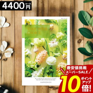 ＼楽天スーパーSALE★ポイント10倍／ カタログギフト 【4400円コース】 【送料無料】 テイクユアチョイス 内祝い お祝い お返し グルメ 出産内祝い 結婚内祝い 香典返し 誕生日 快気祝い お礼 お得 ギフトカタログ TAKE YOUR CHOICE ハーモニック ブック お歳暮 愛媛百貨店