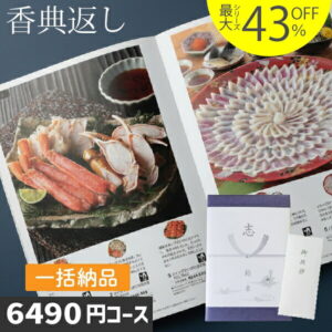 P8倍 香典返し カタログギフト 内容充実コスパ抜群【あす楽/土日祝日も発送】|カタログギフト| 安心宣言 最大43％割引 1ヶ所に3個以上まとめてお得に ハイクオリティ 6490円コース【WPSLV-S-EOコース お得な一括納め】法事 法要 返礼品 香典返し ランキング お急ぎ便